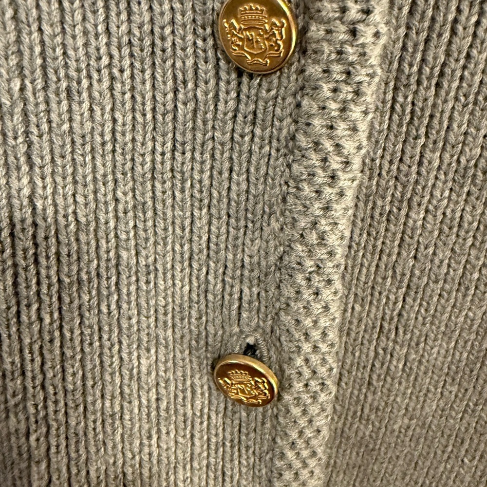 Abercrombie & Fitch Gray Mara Button-Up SweaterVest - Picture 4 of 5